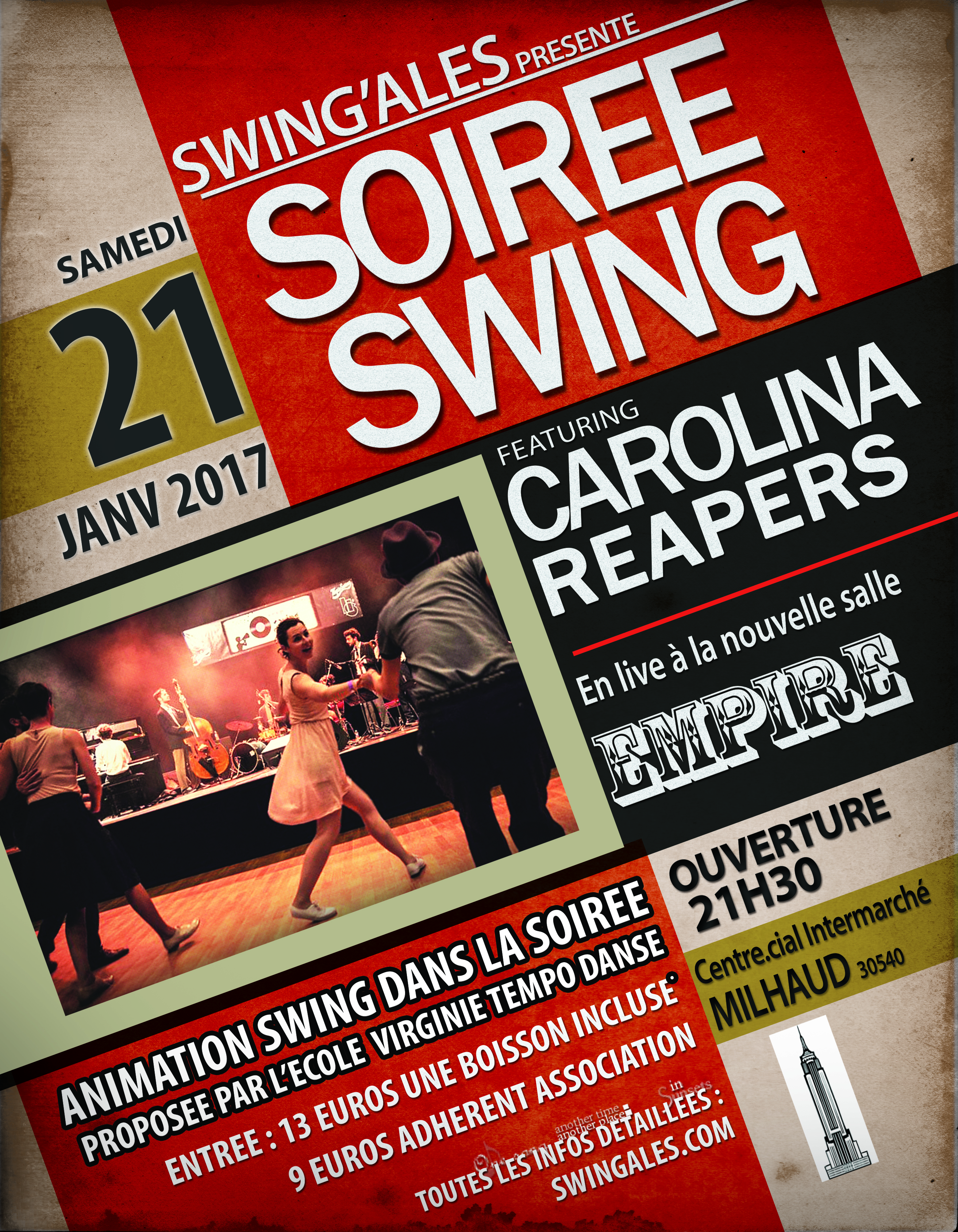 Swing Party avec le Jazz Band '' THE CAROLINA REAPERS "