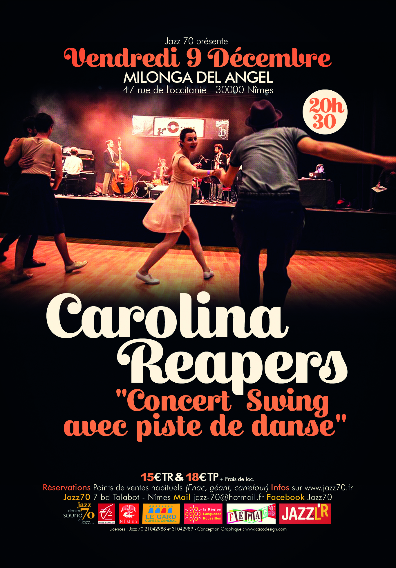 L'Assoc Jazz 70 présente Les 'Carolina Reapers' en live à Nimes