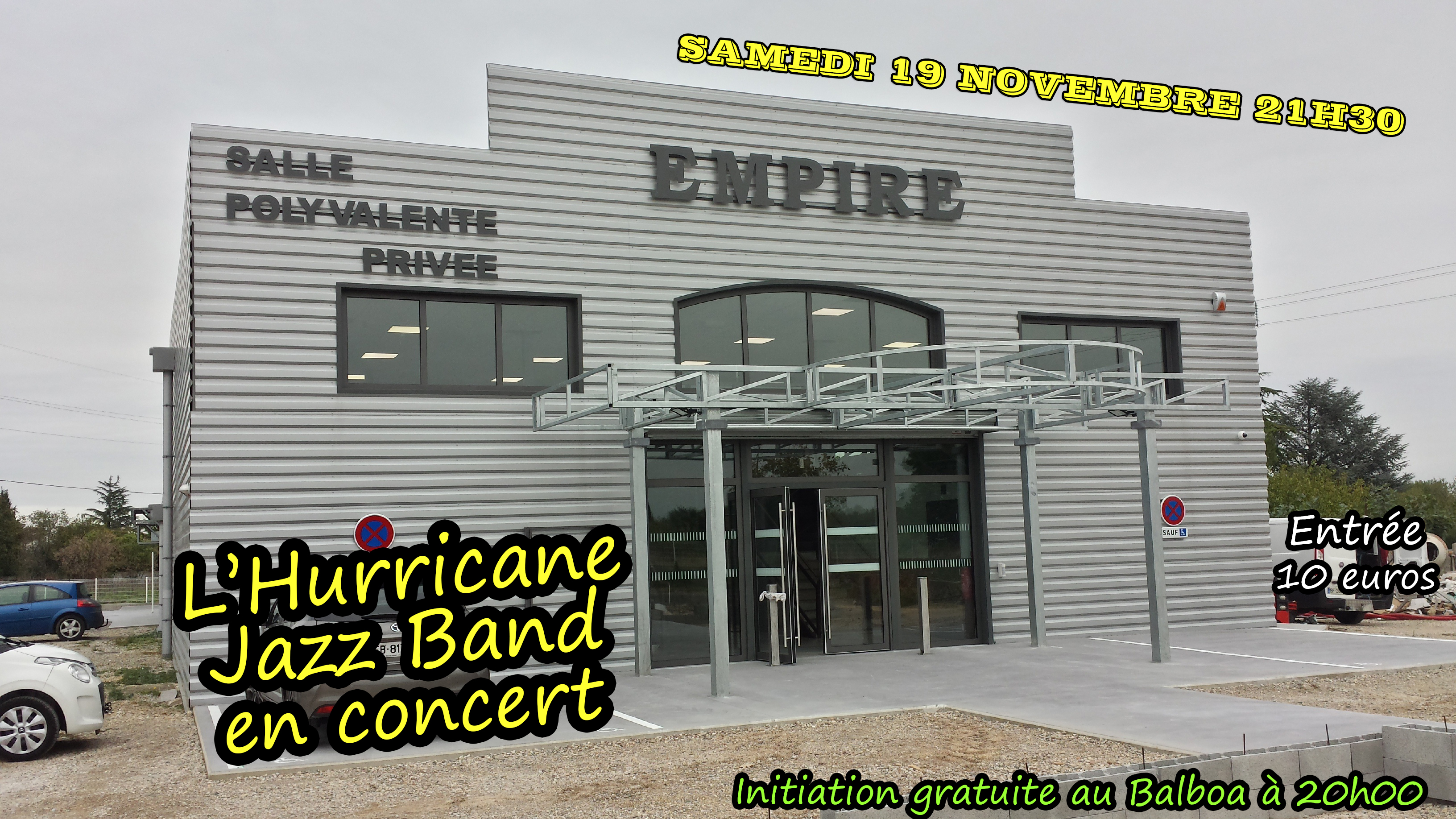 Hurricane Jazz Band en live à l'Empire (Milhaud)