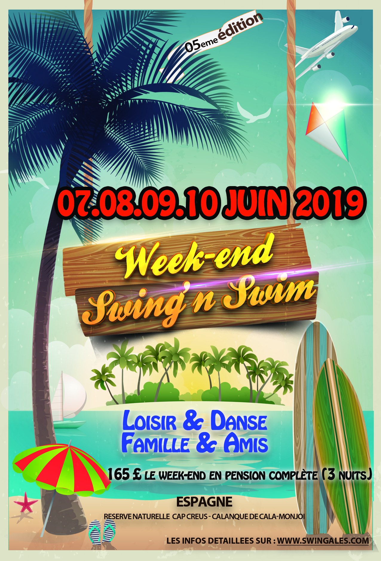 Week-end Swing'n Swim 5 eme édition - Spain -