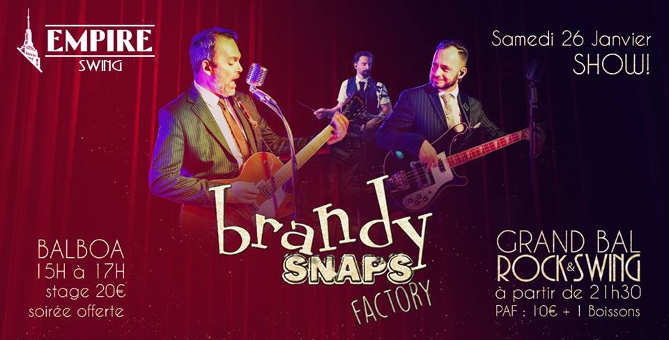 Stage découverte BALBOA  et soirée live avec l'orchestre Brandy Snaps Factory