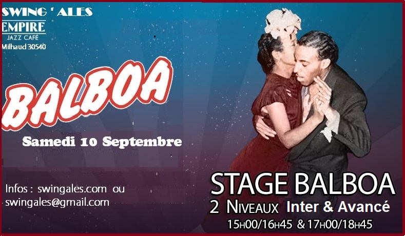 Mini stage Balboa 10 septembre 2022 Salle Empire Ballroom
