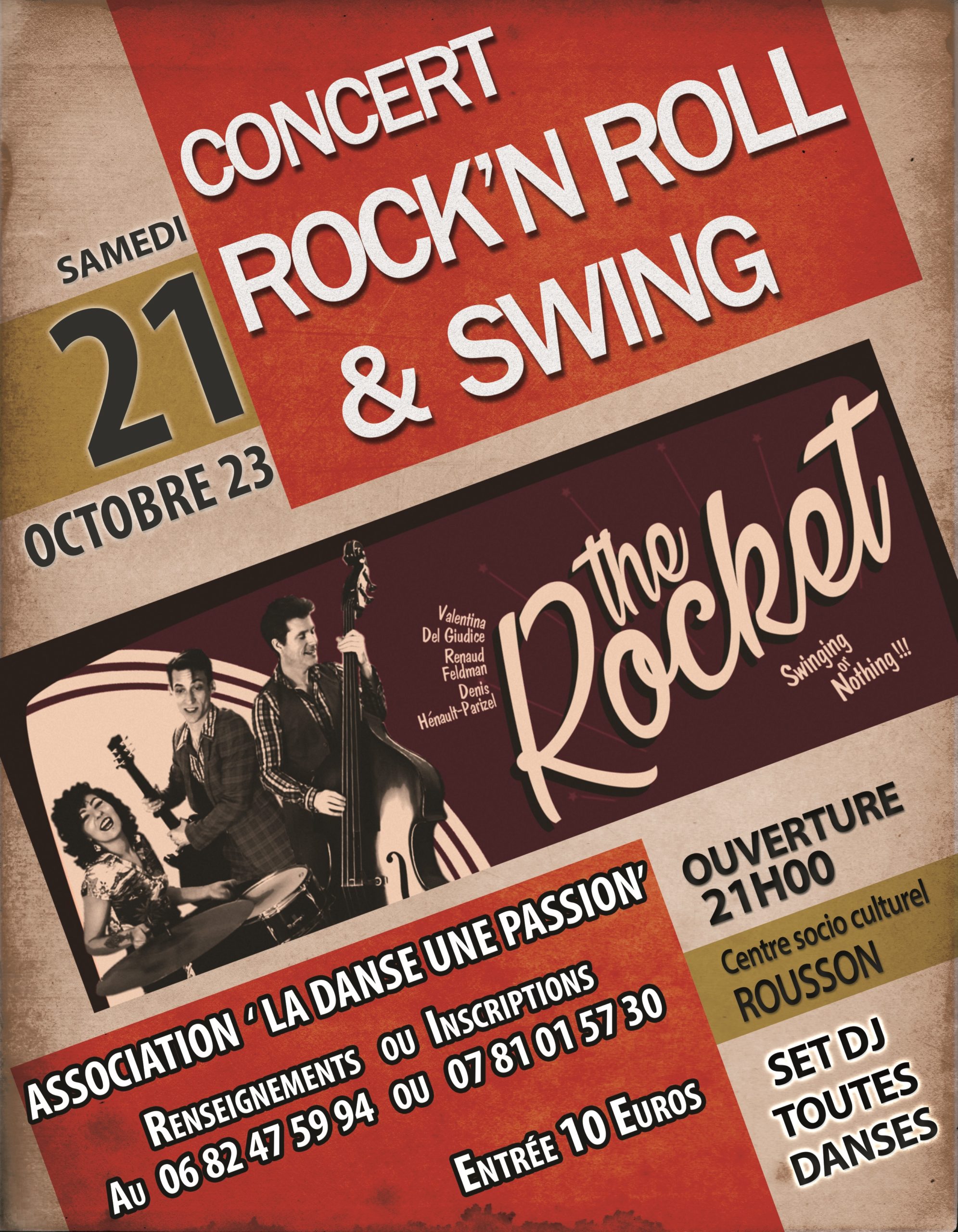 Soirée Rock and Swing avec '' Les ROCKETS ''