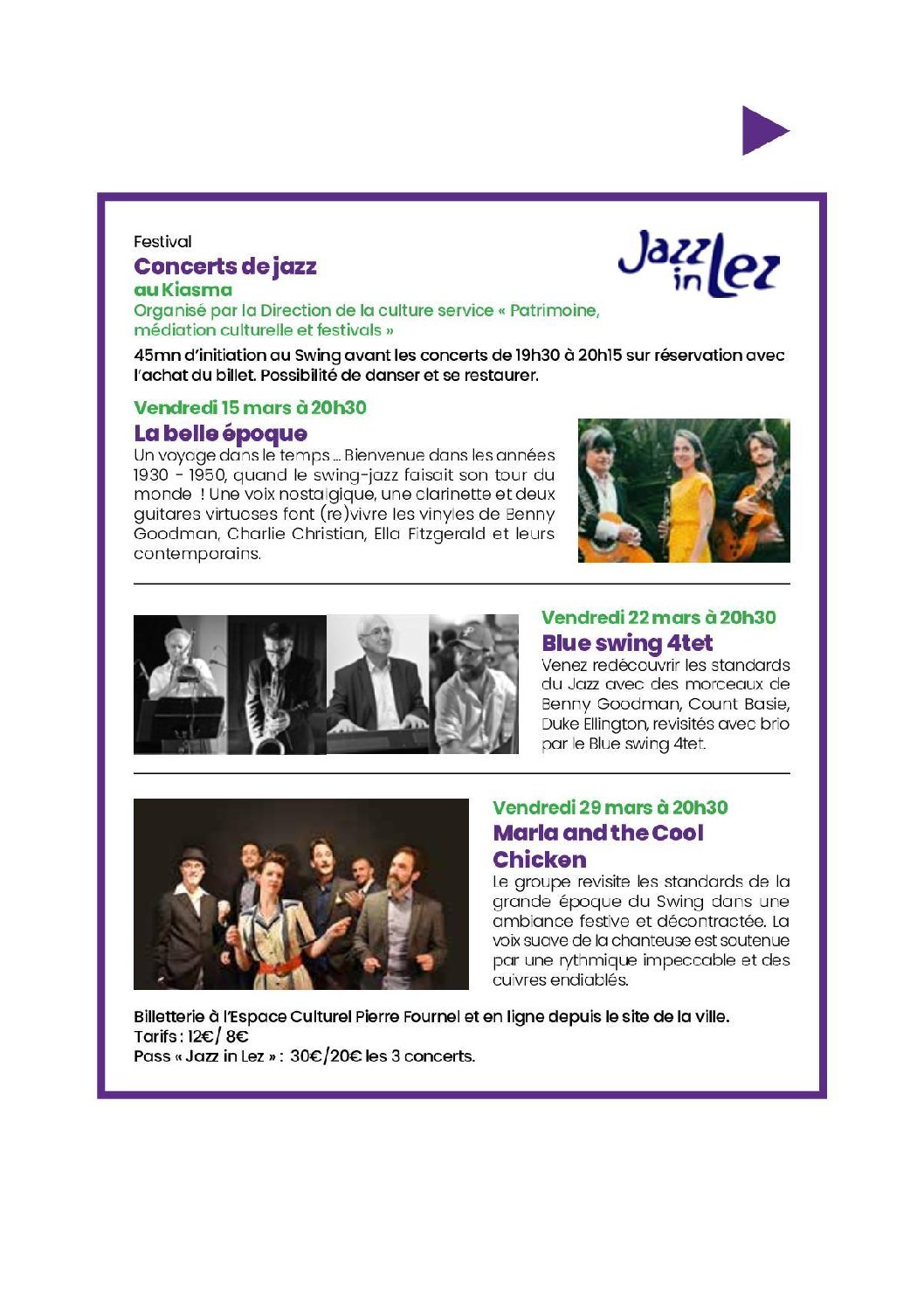 Jazz in Lez - Marla and the Cool chicken 29 mars