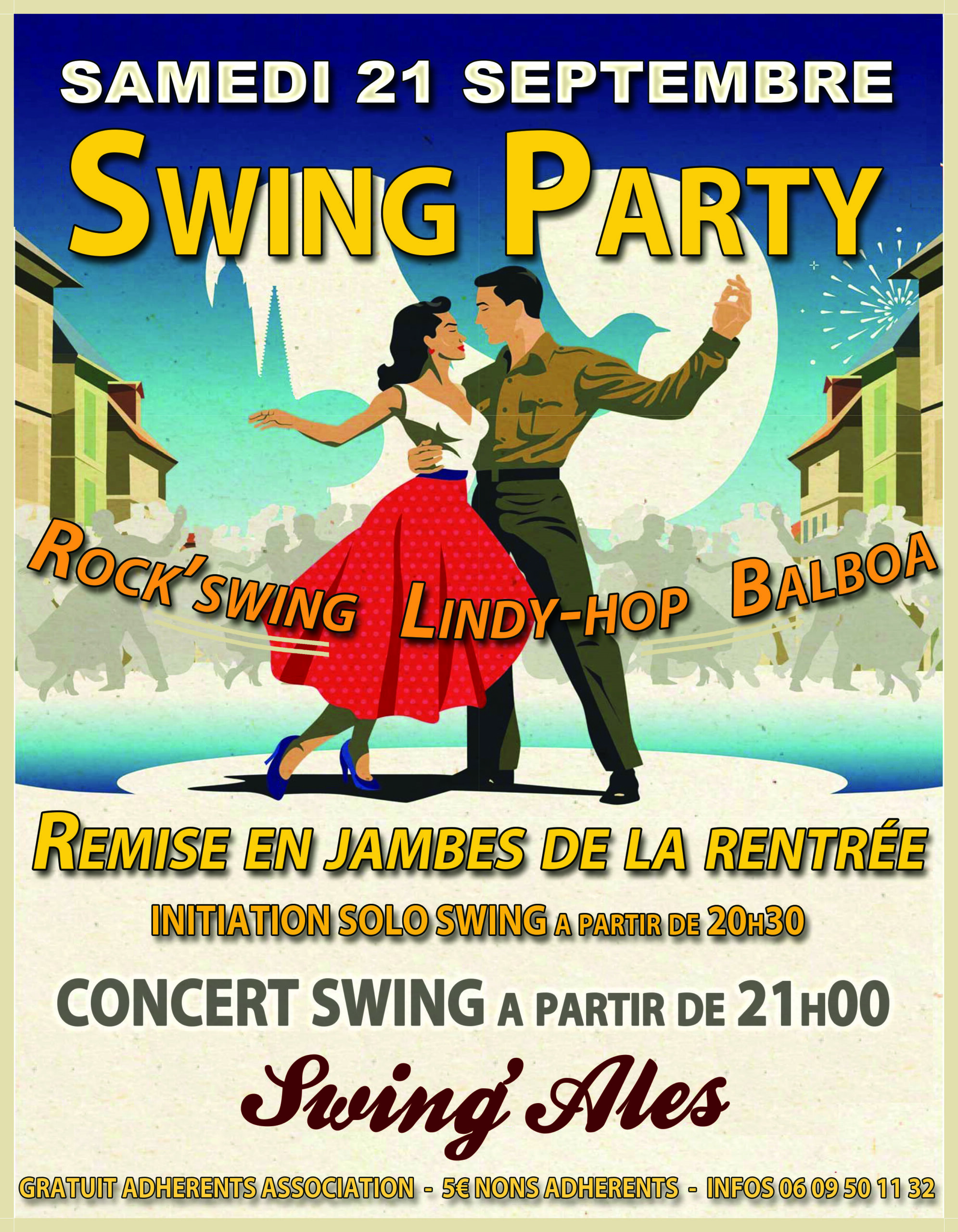 Soirée de rentrée PARTY-SWING le 21/09